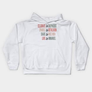 Celebrate like shepherds Kids Hoodie